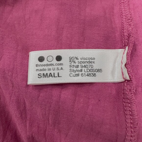 Three Dots Tank Top Pink Womens Size Small Long Tall Sleeveless - Picture 5 of 6